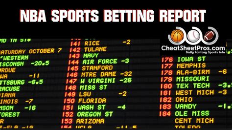 nba betting reports